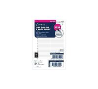 Filofax Pocket Day Per Page English Appointments Diary - 2024, White