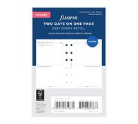 Filofax Pocket English/French/German two Days per page 2027 diary 27-68223