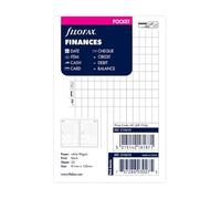 Filofax Pocket Finances Refill 210618 New Pk20 Sheets