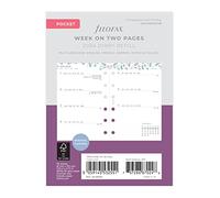 Filofax Pocket Garden week to view 2024 diary, White