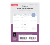 Filofax Pocket Garden Week to view 2027 diary 27-68292