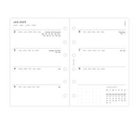 Filofax Pocket Minimal Week on Two Pages 2023 Diary, White (23-68290)