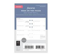 Filofax 2024 Pocket Minimal Week on Two Pages - Multilanguage - POCKET