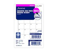 Filofax Pocket Month on Two Pages English 2022 Diary
