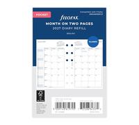 Filofax Pocket Month on two pages English 2027 diary 27-68210