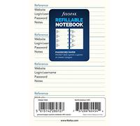 Filofax Pocket Refillable Notebook Refill - Password Paper White