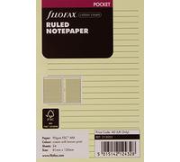 Filofax Pocket Ruled Notepaper - Cotton Cream