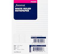 Filofax Pocket Ruled Notepaper - White