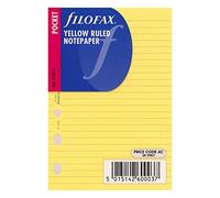 Filofax Pocket Ruled Notepaper - Yellow