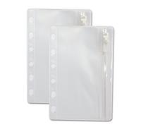 Filofax Pocket Twin Pack Zip Lock Envelope (213618) x 2