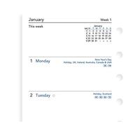 Filofax Pocket Week on two pages English 2021 diary