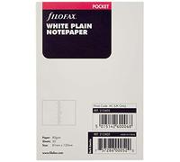 Filofax Pocket White Plain Notepaper