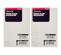 Filofax Pocket White Plain Notepaper (Pack of 2)