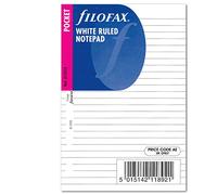 Filofax Pocket White Ruled Notepad