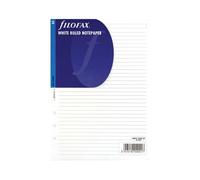 Filofax Refill A5 Ruled Notepaper – White – 25 Sheets