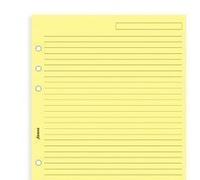 Filofax Refill Cartridge o.j. All Sizes & Variations for Filofax Organisers - A5 Yellow Ruler Note Paper