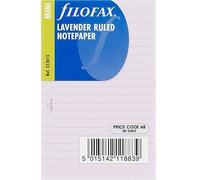 Filofax Refill Sheets All Sizes Mini Lavendar Ruled Notepaper