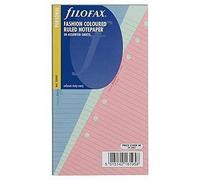 Filofax Refill Sheets All Sizes Personal Fashion Coloured Ruled Notepaper