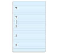 Filofax Refill Sheets - All Sizes - Pocket Blue Ruled Notepaper