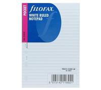 Filofax Refill Sheets - All Sizes - Pocket White Ruled Notepaper