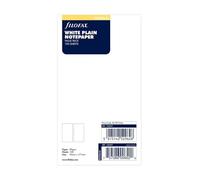 Filofax Refills Undated All Sizes & Variations for Filofax Organisers (Personal White Plain Notepaper)