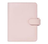 Filofax Saffiano Organizer, Pocket Size, Blush - Cross-Grain, Leather-Look, Six Rings, Week-to-View Insert, Multilingual (C022697)