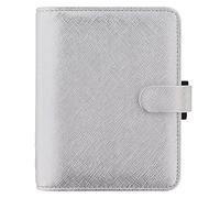 Filofax Saffiano Pocket Organiser - Silver