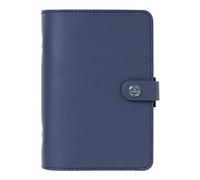 Filofax The Original Organizer, Personal Size, Midnight Blue - Leather, Six Rings, Week-to-View Calendar Diary, Multilingual, 2024 (C022600-24)