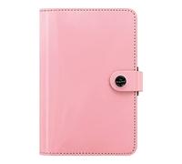 Filofax The Original Organizer, Personal Size, Patent Rose - Leather, Six Rings, Week-to-View Calendar Diary, Multilingual, 2023 (C022595-23)