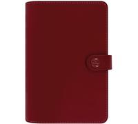 Filofax The Original Organizer, Personal Size, Pillarbox Red - Leather, Six Rings, Week-to-View Insert, Multilingual (C022380)