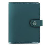 Filofax The Original Organizer, Pocket Size, Dark Aqua - Leather, Six Rings, Week-to-View Insert, Multilingual (C026083)