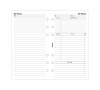 FILOFAX Undated Day Planner Refill for Personal & Personal Compact Organizers, 20 Sheets (B131319)