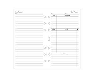 FILOFAX Undated Day Planner Refill for Personal & Personal Compact Organizers, 20 Sheets (B131319)
