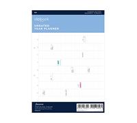 Filofax undated Year Planner A4 Clipbook Refill Bianco