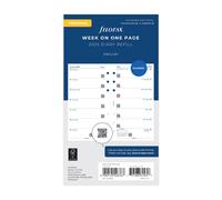 Filofax Week on One Page Diary Personal 2025 English