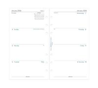 Filofax Week on Two Pages 2026 Personal Sunday Start Diary Refill, English, 3.74"x6.73"