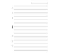 Filofax Refill A5 Ruled Paper White (25 Pack)