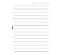 Filofax White Ruled Notepaper A5