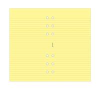 Filofax Yellow Ruled Notepad - for Personal Size Organiser 132201