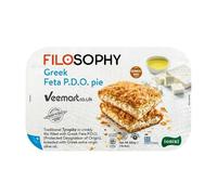 Filosophy Filo Vegan Pie, Traditional Greek Origin Frozen, 10 Flavours Available, Freshest Ingredients Ready to Bake and Eat (Greek FETA Pie 550g, 1 Pack)