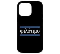Filotimo Love of Honour Greek Philosophy Case for iPhone 14 Pro Max