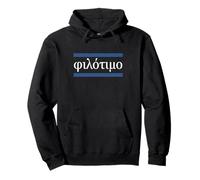 Filotimo Love of Honour Greek Philosophy Pullover Hoodie