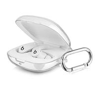Filoto Hard Case Cover for Apple Beats Fit Pro 2021 - Shockproof Protective Earbuds Case with Keychain Accessories for Men and Women (Clear)