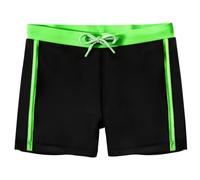 FILOWA Swimming Shorts Boys Kids Swim Trunks with Adjustable Drawstring Swims Boxer Quick Dry Swimsuit Stretchy Mesh Lined Swimwear Beach Board Swimming Costume for Child Age 9-10 Years, Green