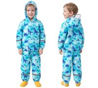 FILOWA Waterproof Suit Kids Lightweight Raincoat Hooded, 1-7 Years | Jacket and Trouser Set, Girls BoysWaterproof Rain Coat & Pants, Breathable Rain Suit Children Toddler, Cartoon Animal Pattern