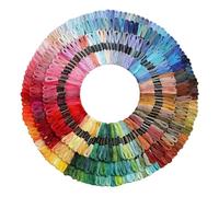 Fils À Broder Multicolored - Lot De Fils Pour Broderie, Point De Croix, Couture, Et Artisanat - Fil Coton Résistant, Doux Et Brillant - Idéal Pour Projets Créatifs, Loisirs, Couturières