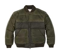 Filson | Down Bomber Jacket | Men's | Waxed Cotton Puffy | Otter Green L