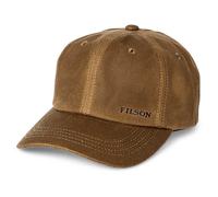 Filson | Oil Tin Low-Profile Cap | Waterproof Baseball Cap | Dark Tan One Size