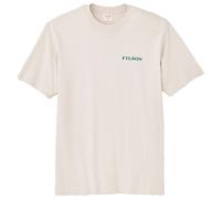 Filson - S/S Frontier Logo T-Shirt - T-shirt size S, white