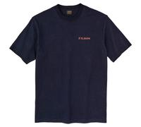 Filson - S/S Frontier Logo T-Shirt - T-shirt size XS, blue